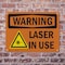 Signmission Radiation & Laser Sign, 10 in H x 14 in W, Plastic, Rectangle OS-2PACK-WS-P-1014-L-12662 - alternate 7